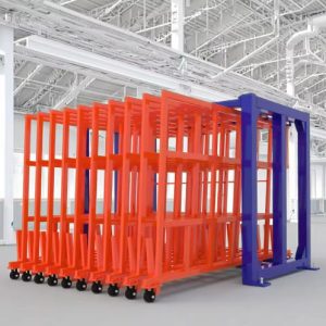 Vertical metal sheet racks