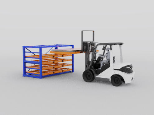 Forklift Sheet Metal Storage Rack