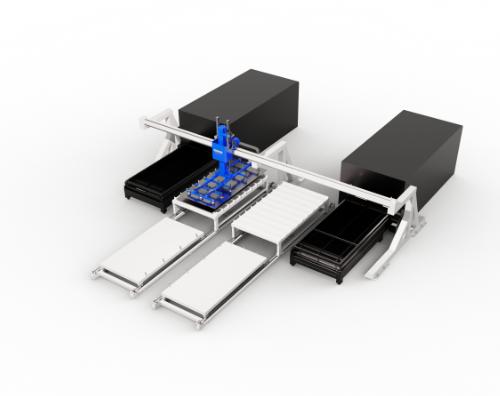 Single gantry one tow two automatic feeding